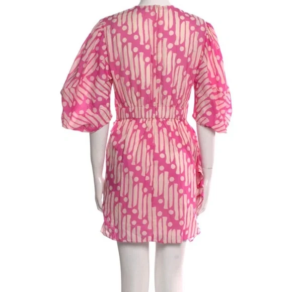 •RHODE pink / printed A-Line Dress- size small. In perfect condition.